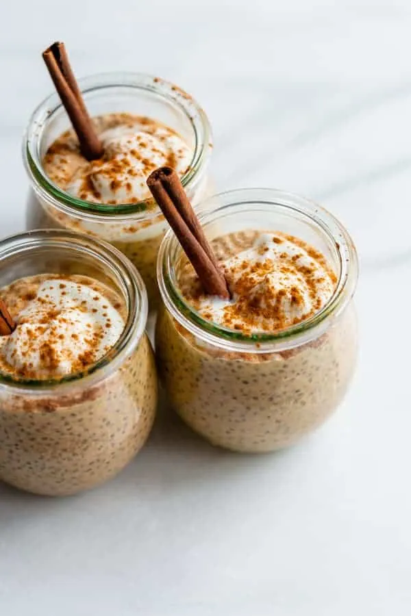 Pumpkin spice latte chia pudding