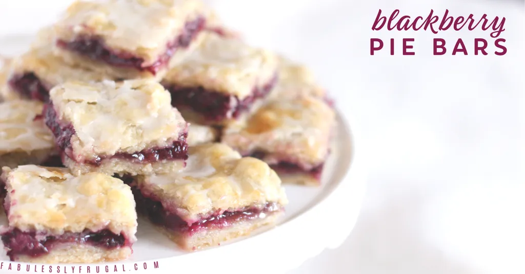 Easy Blackberry Pie Bars Recipe
