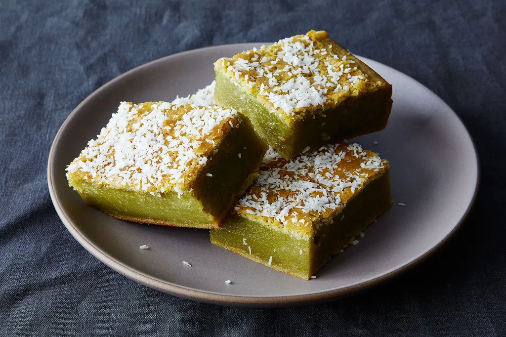 Matcha & Coconut Mochi Cake